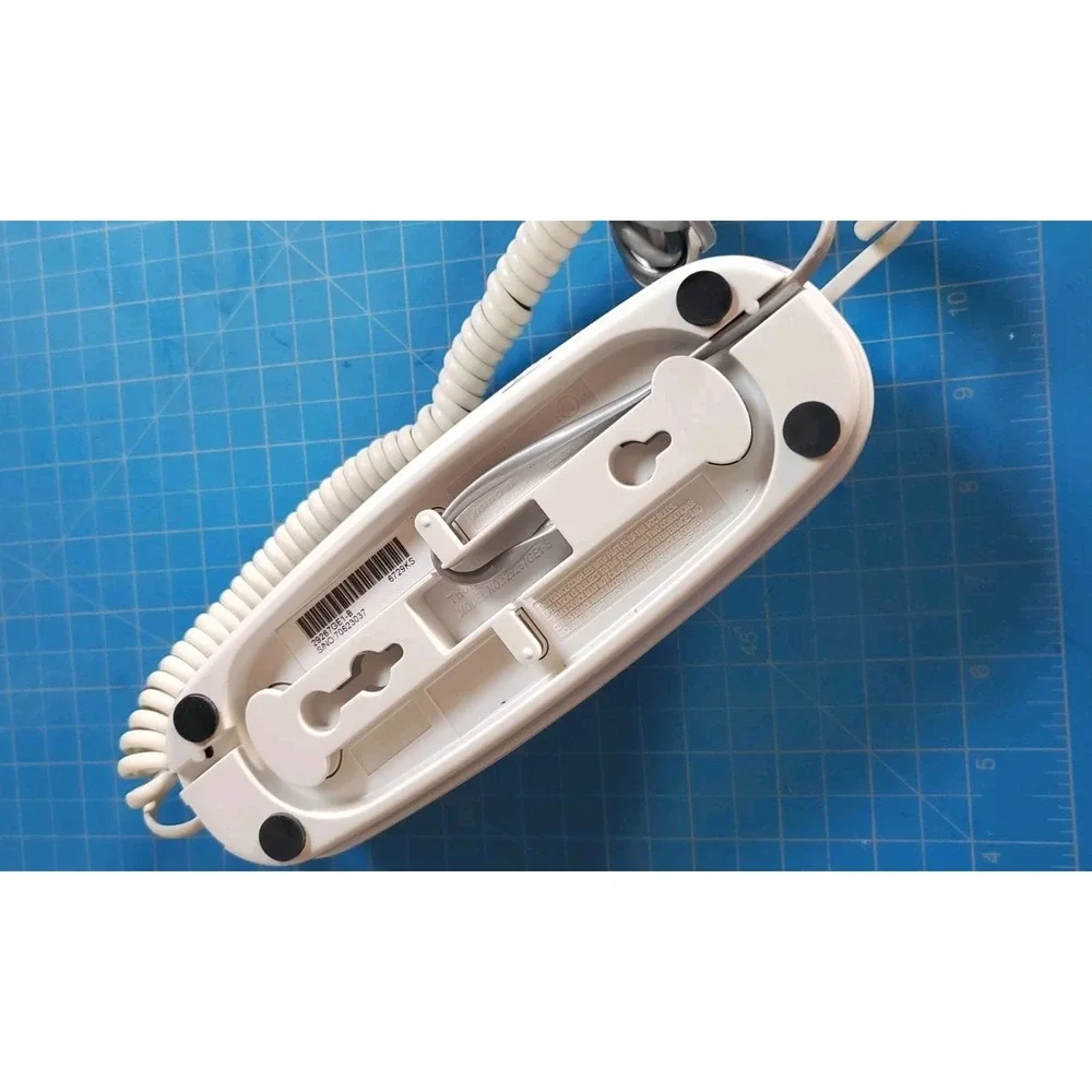 GE 29267GE1-B White Wall Mountable Single Line Corded Caller ID Phone